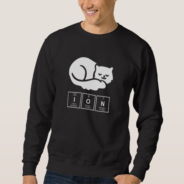 Sudadera Química química en gato (Anverso)
