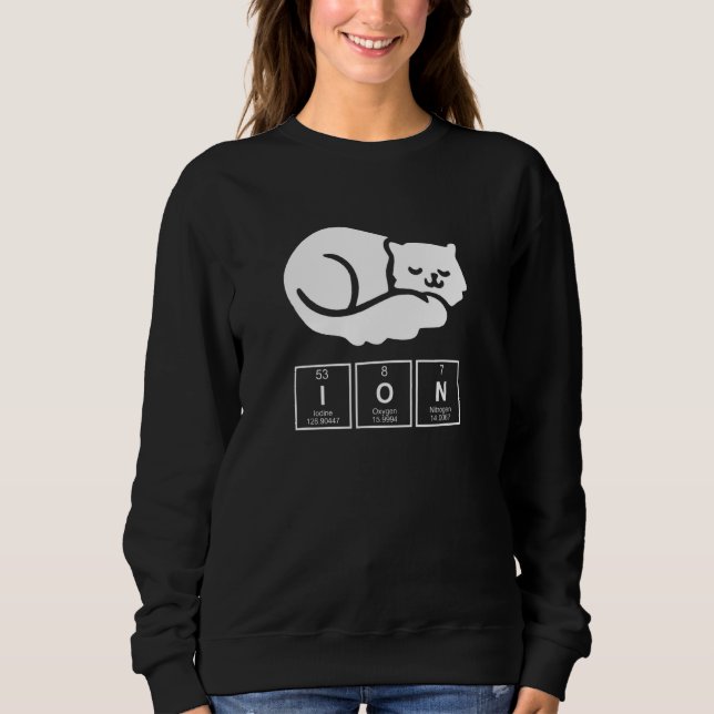 Sudadera Química química en gato (Anverso)