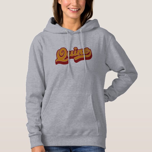 Sudadera Quine, Hoodie de Dialecto Dorado, Escocia (Anverso)