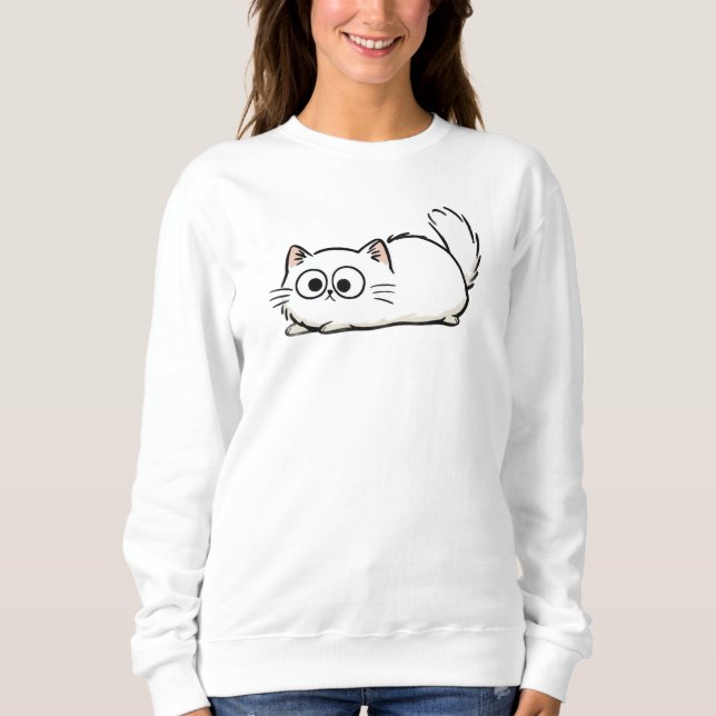 Sudadera Quirky Fluffy Tail Cat (Anverso)