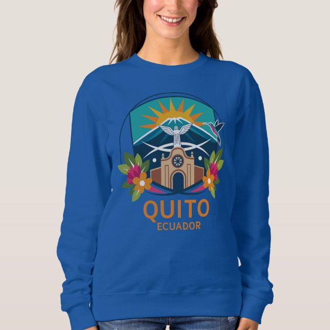 Sudadera Quito Ecuador Sudamérica (Anverso)