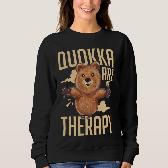 Sudadera Quokka Animales divertidos Mascotas australianos (Anverso)