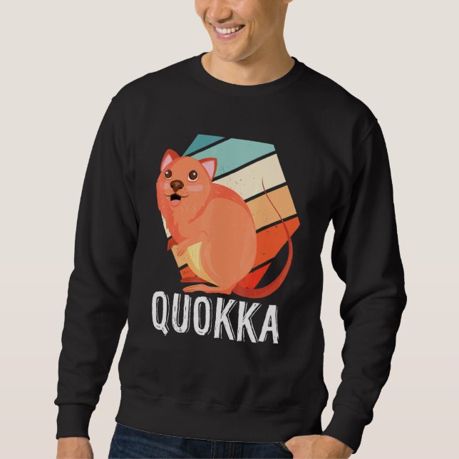 Sudadera Quokka australiano retro (Anverso)