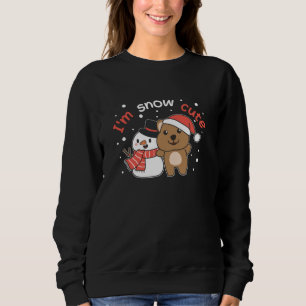 Sudadera Quokka Soy el muñeco de nieve de nieve con nieve