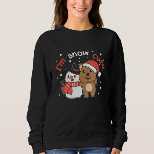 Sudadera Quokka Soy Nieve Lindo Muñeco de Nieve Juego de Pa