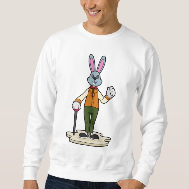 Sudadera Rabbit as Gentleman with Cane (Anverso)