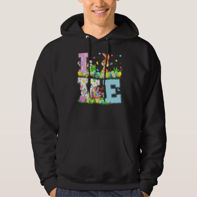 Sudadera Rabbit Easter Egt Hunt Funny Love Rabbit Easter Su (Anverso)