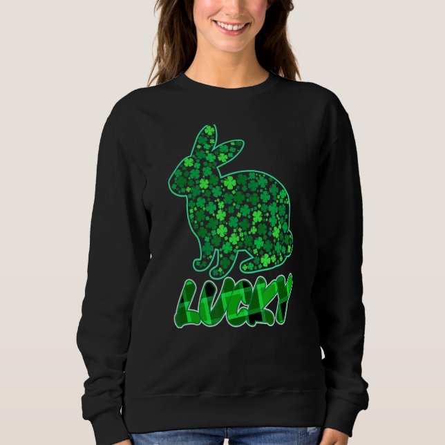 Sudadera Rabbit Lucky Buffalo Sham Rocío Verde St Patrick (Anverso)