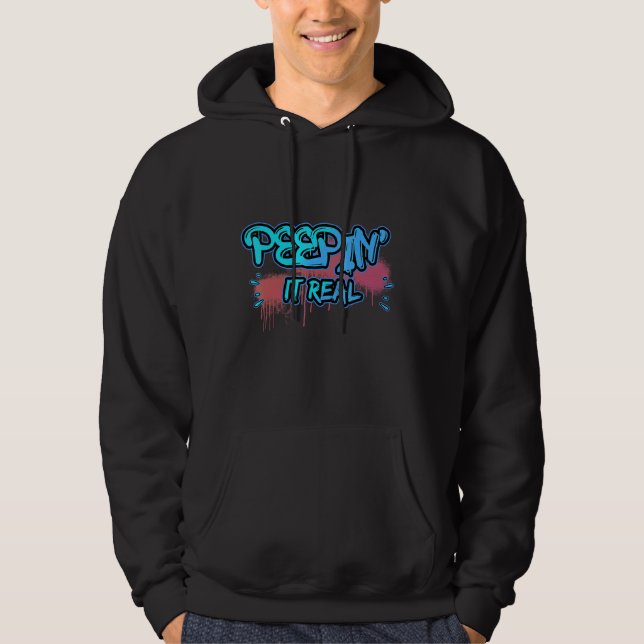 Sudadera Rabbit Peepin' It Real Easter Cute (Anverso)