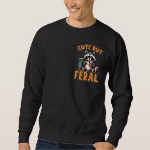 Sudadera Raccón Minimalista lindo pero feral