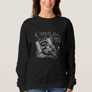 Sudadera Racconón lindo pero conjunto salvaje Pun Meme Homb