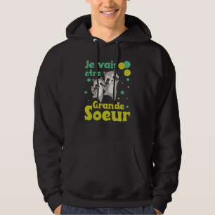 Sudadera Raccoon Big Sister 2022 Para Hermanos