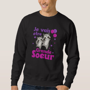 Sudadera Raccoon Big Sister 2022 Para Hermanos
