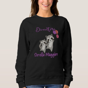 Sudadera Raccoon Big Sister 2022 Para Hermanos