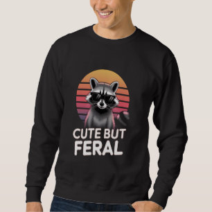 Sudadera Raccoon Boy Animal Racoon Divertido niño pequeño
