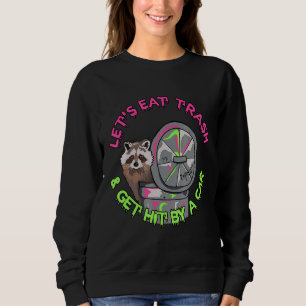 Sudadera Raccoon come basura y recibe golpes con un mapache