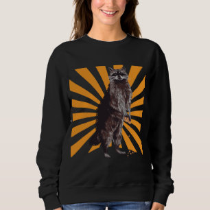 Sudadera Raccoon divertido y realista
