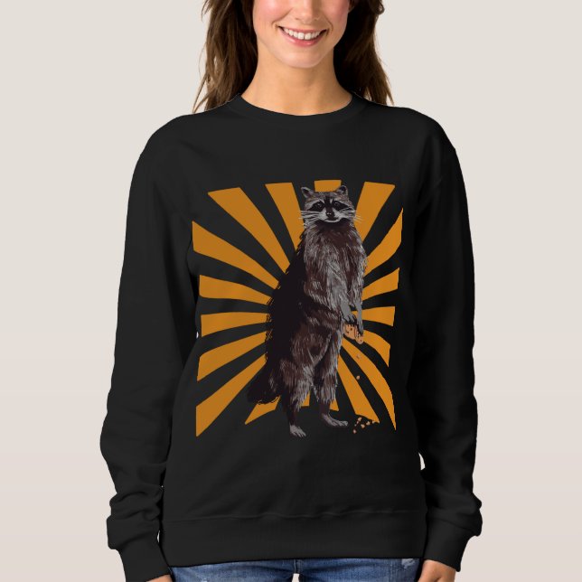 Sudadera Raccoon divertido y realista (Anverso)