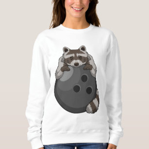 Sudadera Raccoon en el Bowling con bolas