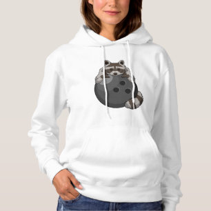 Sudadera Raccoon en el Bowling con bolas