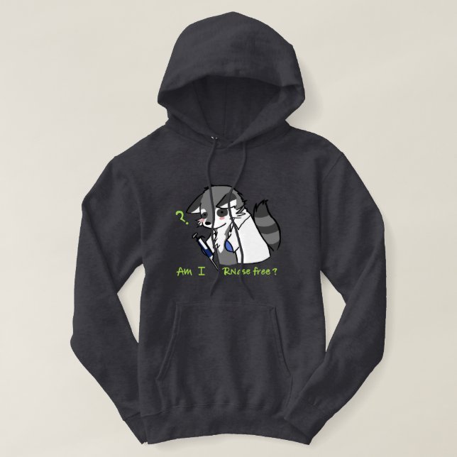 Sudadera Raccoon - ¿Estoy Libre? (Diseño del anverso)