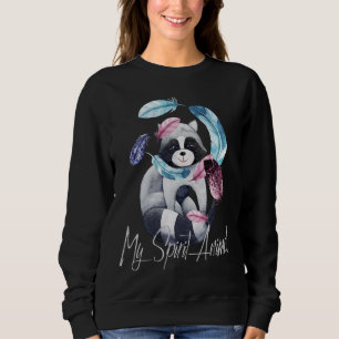 Sudadera Raccoon & Feathers Es Mi Espíritu El Diseño Animal