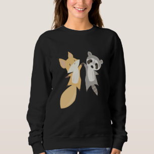 Sudadera Raccoon Fox Cute Animales Forestales Para Niños