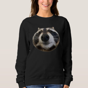 Sudadera Raccoon gracioso Cara Humor Dank Meme Trash Panda