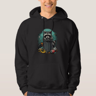Sudadera Raccoon gracioso en Panda basura cute basura