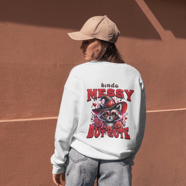 Sudadera Raccoon lindo y divertido Sweatshirt (Subido por el creador)