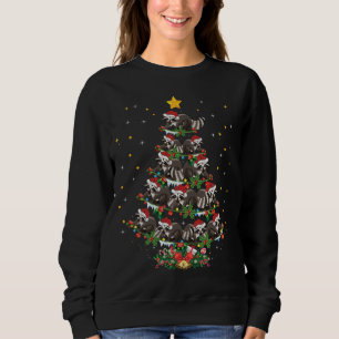 Sudadera Raccoon Lover Xmas Regalo Raccoon Árbol de Navidad