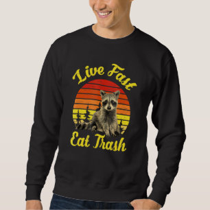 Sudadera Raccoon Raccoon Camping Vintage Retro
