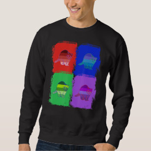 Sudadera Raccoon Raccoons Colorful Pop Art