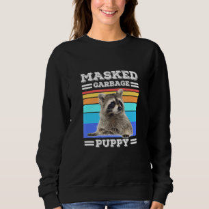 Sudadera Raccoon retro de cachorro de basura enmascarada