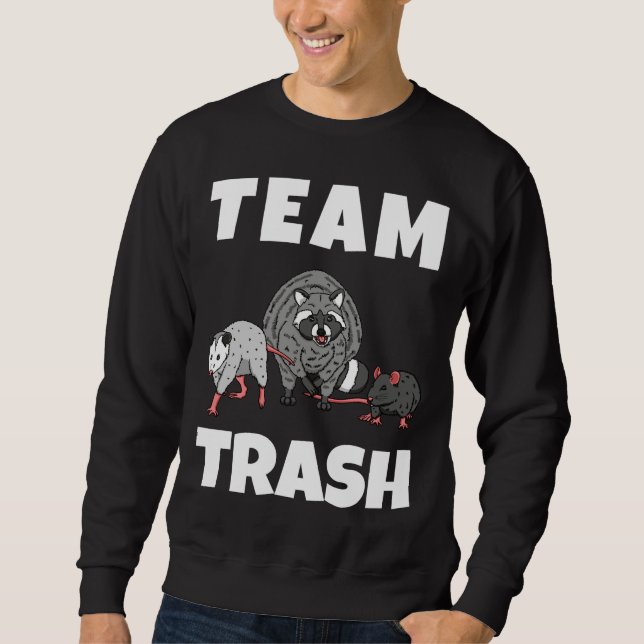 Sudadera Raccoon Team Cute Trash Panda Ringtail Lover (Anverso)