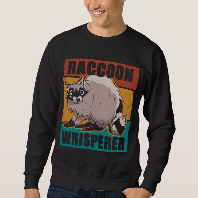 Sudadera Raccoon The Raccoon Whisperer 001 (Anverso)