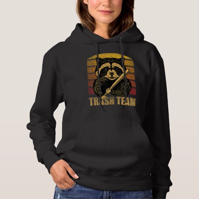 Sudadera Raccoon Trash Team (Anverso)