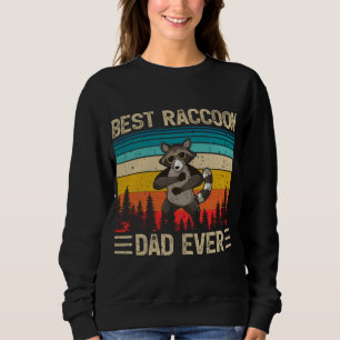 Sudadera Raccoon Vintage Funny Mejor Padre Raccoon