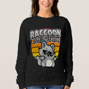 Sudadera Raccoon Whisperer Funny Raccoon Sunset