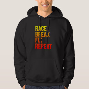 Sudadera Race Break Fix Repetir Carreras Mánica Molesto