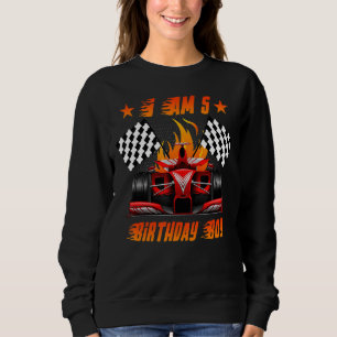 Sudadera Race Car 5th Birthday Boy Carreras de 5 años Dr.
