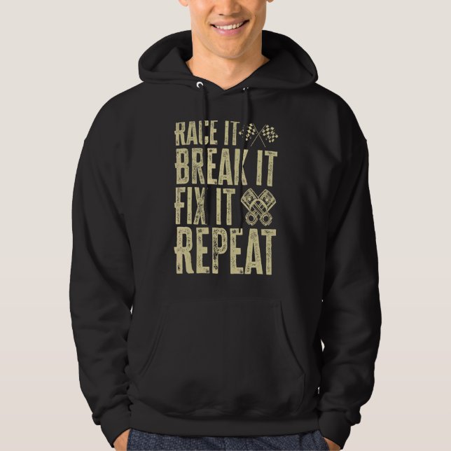 Sudadera Race It Break It Fix It Repeat Hilaia (Anverso)