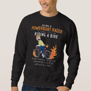 Sudadera Racer de lancha motora como montar en bicicleta Fu