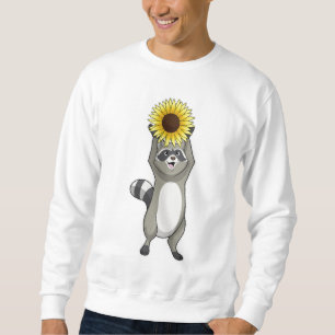 Sudadera Racoon con girasol
