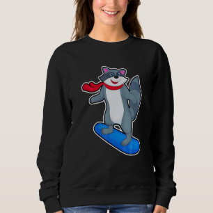 Sudadera Racoon Snowboarder Snowboard Deportes de invierno