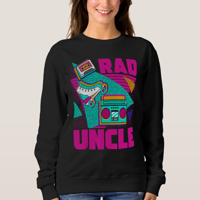 Sudadera Rad Uncle 90s Aesthetic Nostalgia 1990's Retro Unc (Anverso)