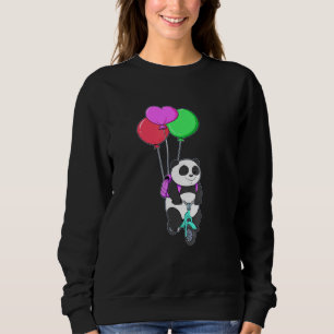 Sudadera Radel Panda Bicicleta Bear en globo de pedales en 