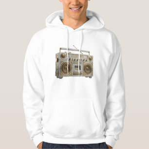 Sudadera Radio Boombox Vintage de los 90 de Mármol y Oro de