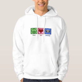 Sudadera Radiología de amor por la paz