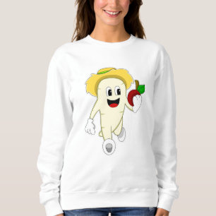Sudadera Radish como granjero con fruta